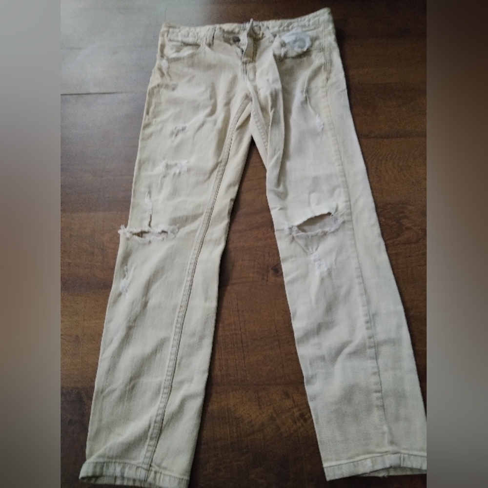 Free people beige jeans